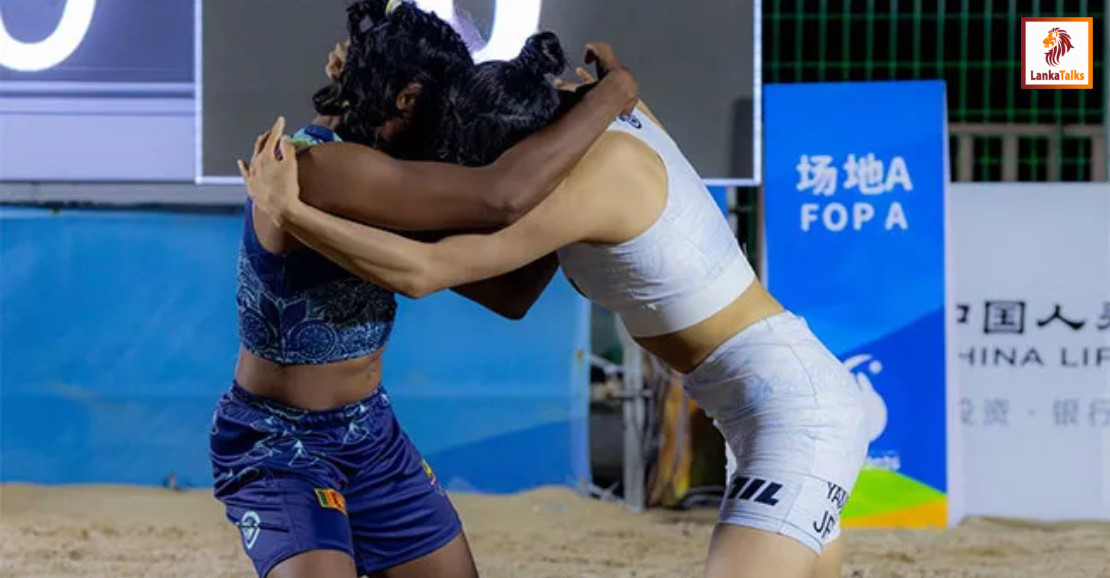 Wasana claims Gold in Beach Wrestling 50kg event