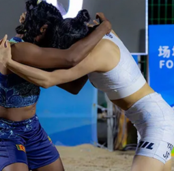 Wasana claims Gold in Beach Wrestling 50kg event