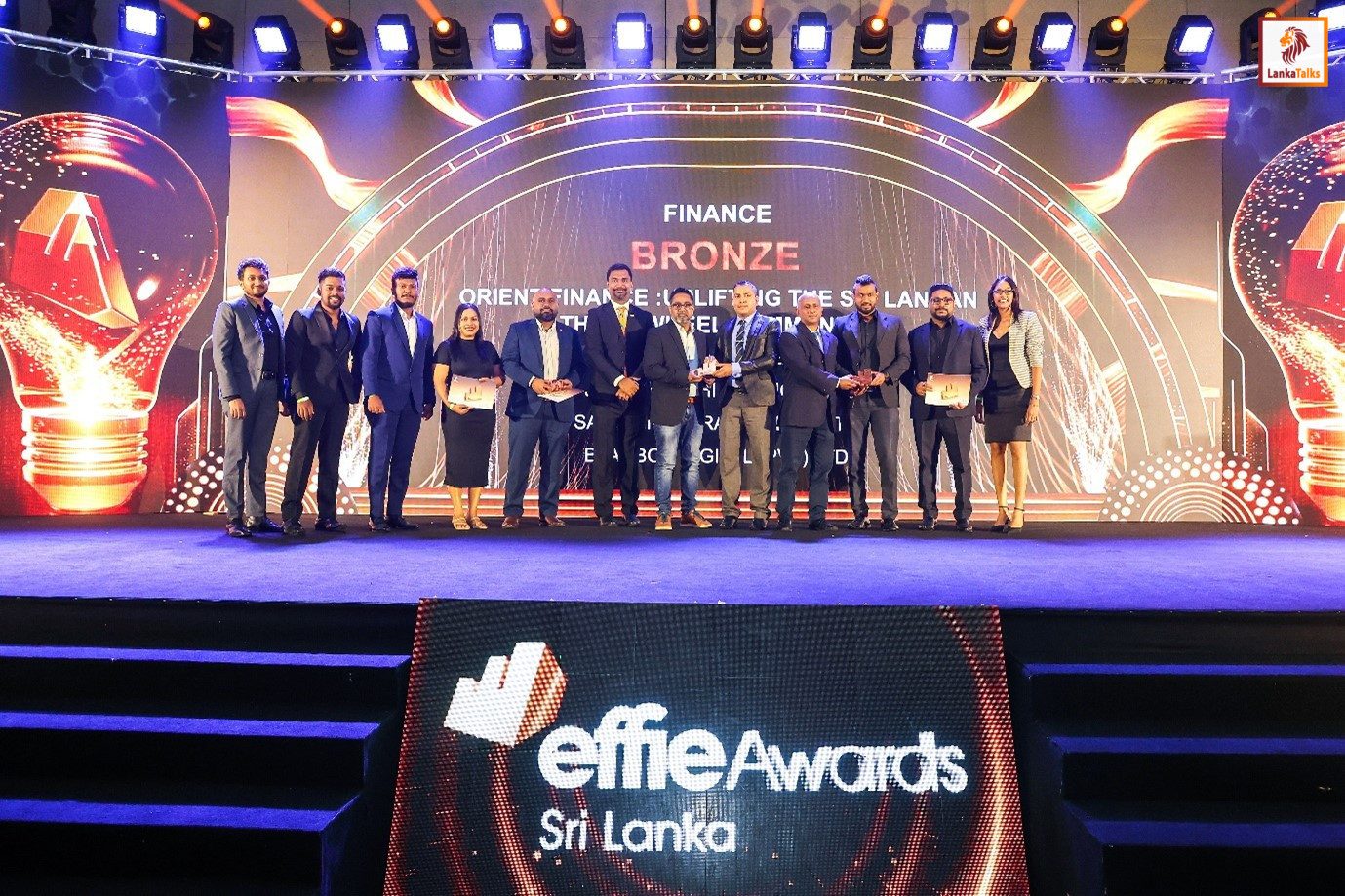 Janashakthi Finance Company's promotional program for three-wheeler drivers wins a bronze award at the Effie Awards.