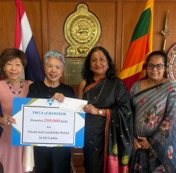 Thailand corporate, YWCA gift Sri Lanka Rs5mn for post-Ditwah recovery