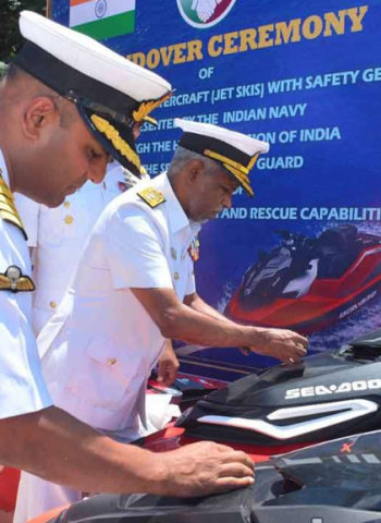 India donates two personal water craft to Sri Lanka Coast Guard