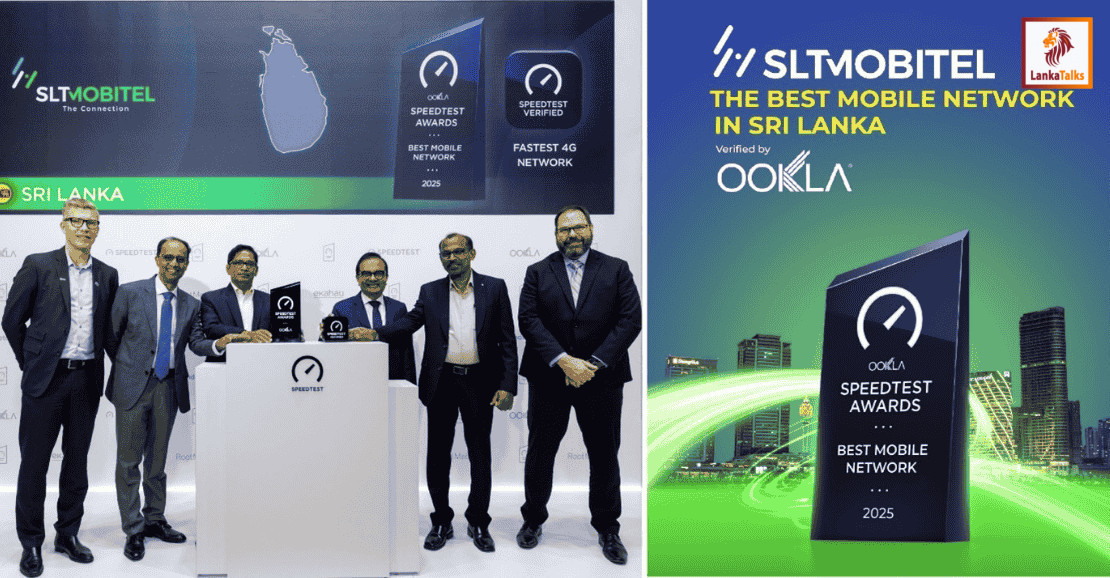 SLT-MOBITEL recognized as Sri Lanka’s #1 Best Mobile Network by Ookla®