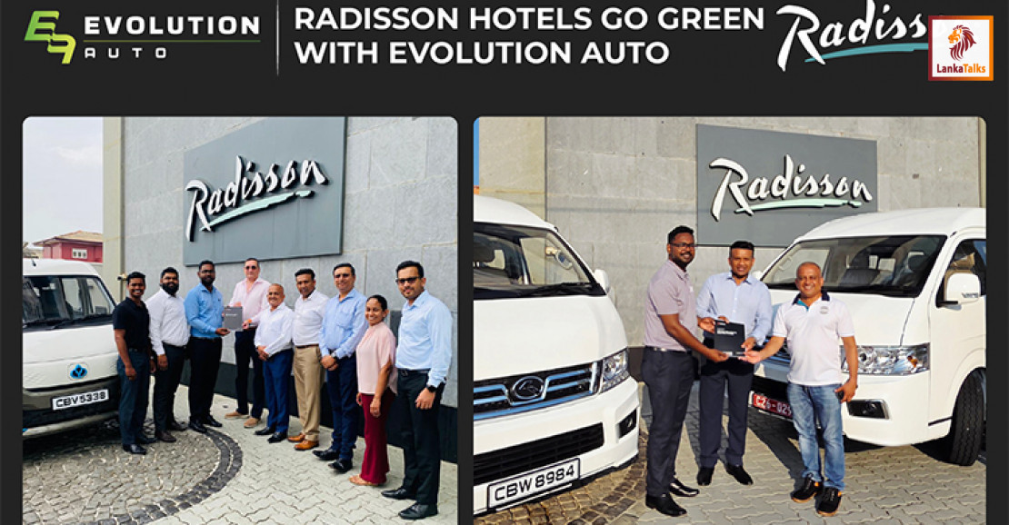 Radisson Hotels Sri Lanka Accelerates Sustainability with Evolution Auto’s Electric Vehicle Fleet