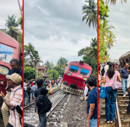 Trains delayed on coastal line after ‘Sagarika’ derails near Wadduwa