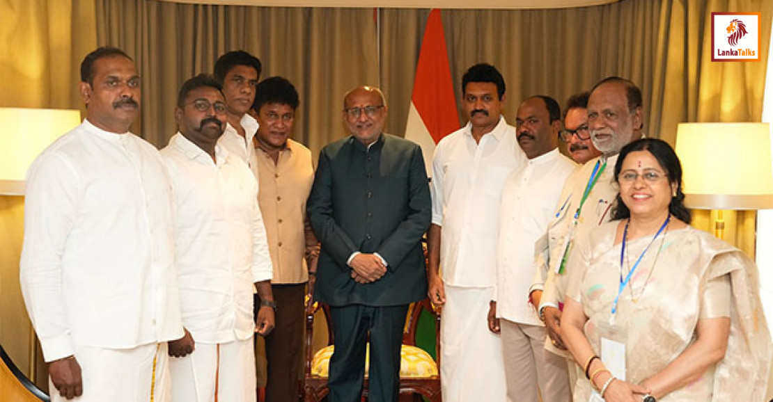 Visiting Indian Vice President meets Tamil Leaders in Colombo