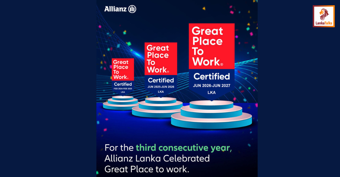 Allianz Lanka Certified as a Great Place to Work® for the Third Consecutive Year