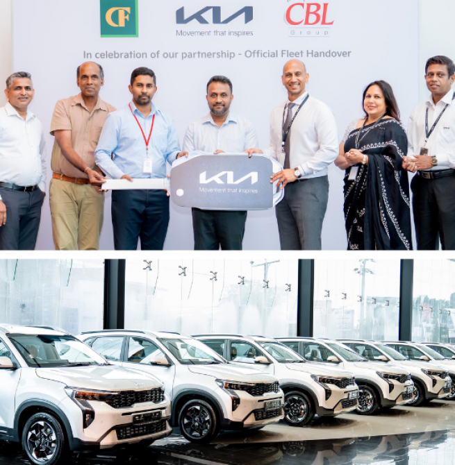 Kia Motors (Lanka) secures corporate fleet order from CBL Group for Kia Sonet SUVs