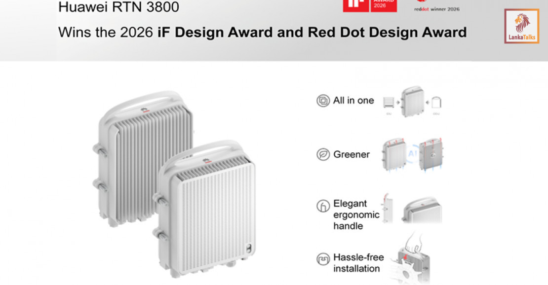 Huawei’s E-band Microwave RTN 3800 Wins 2026 iF Design Award and Red Dot Design Award