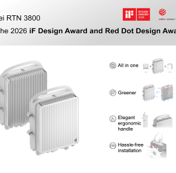Huawei’s E-band Microwave RTN 3800 Wins 2026 iF Design Award and Red Dot Design Award
