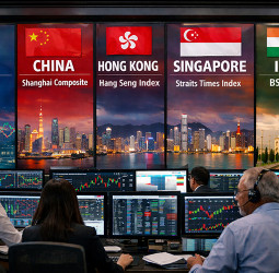 Asia shares wobble, oil prices climb and gold makes a comeback