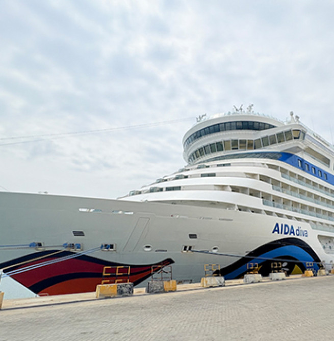 AIDAdiva Makes Maiden Call at Hambantota International Port