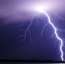 Severe lightning advisory issued for several areas.