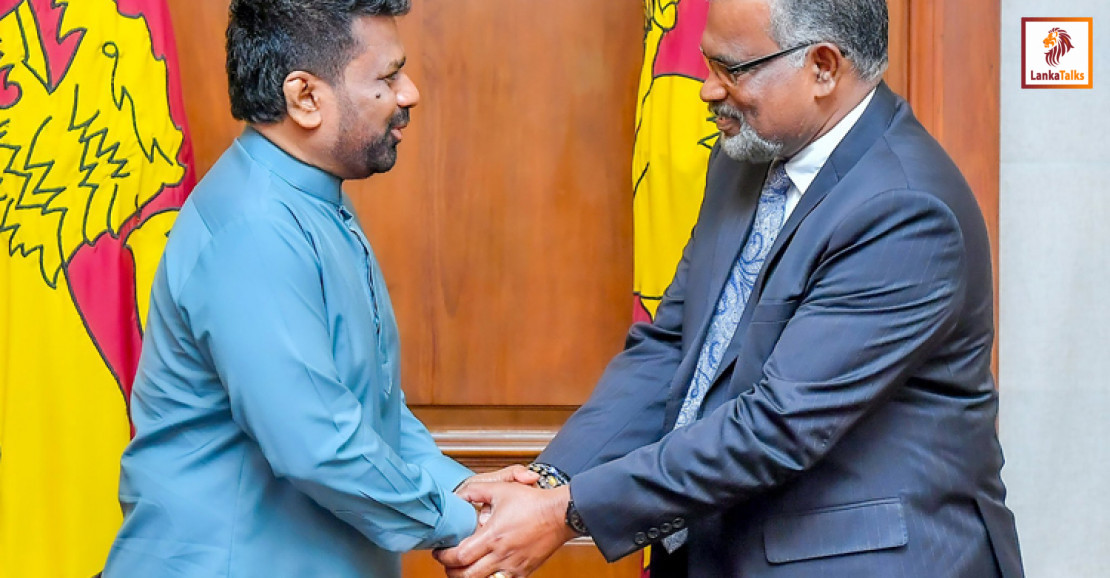 Former Treasury Secretary Mahinda Siriwardana Holds Talks with President