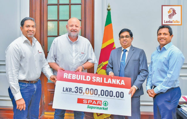 SPAR Group, South Africa, donates Rs. 35 Mn to ‘Rebuild Sri Lanka’ Fund