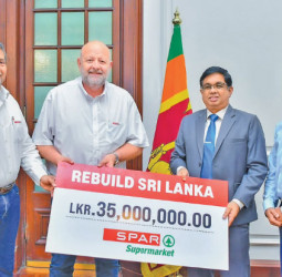 SPAR Group, South Africa, donates Rs. 35 Mn to ‘Rebuild Sri Lanka’ Fund