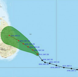Deep depression in Bay of Bengal moves closer to Sri Lanka