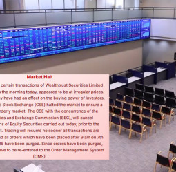 CSE Cancels All Equity Trades Conducted Before Today’s Market Halt