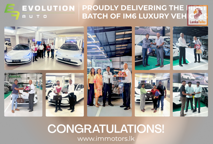 Evolution Auto Marks Major Milestone with First Customer Deliveries of the IM 6 Electric Vehicles in Sri Lanka