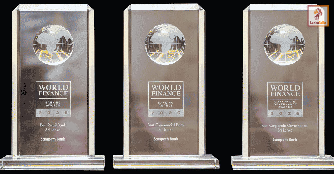 Sampath Bank Honoured with Three Prestigious Banking Accolades at World Finance