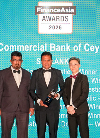 Commercial Bank makes history with biggest FinanceAsia awards haul by a Sri Lankan bank