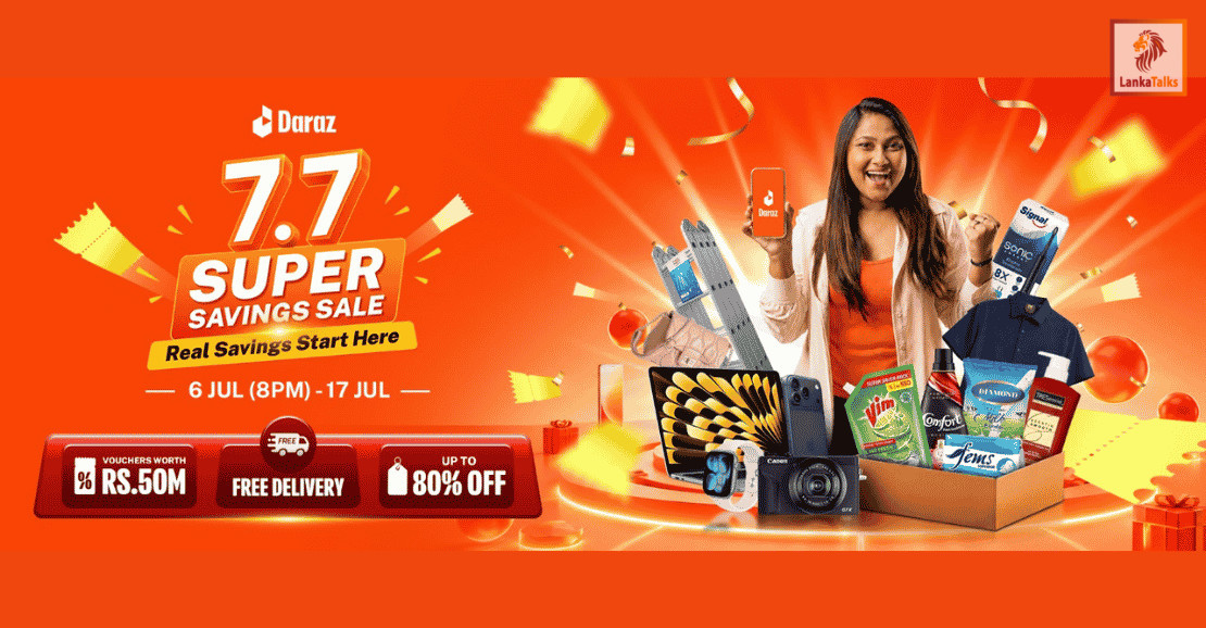 Real Savings Take Over July as Daraz Sri Lanka Opens 7.7 Super Savings Sale
