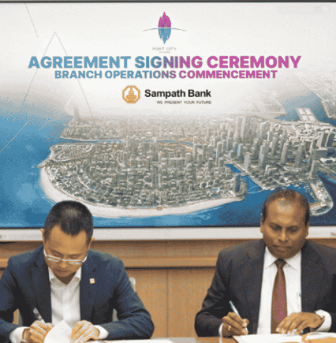 Sampath Bank Leads Sri Lanka’s Financial Future with Landmark Agreement for Port City Colombo Branch