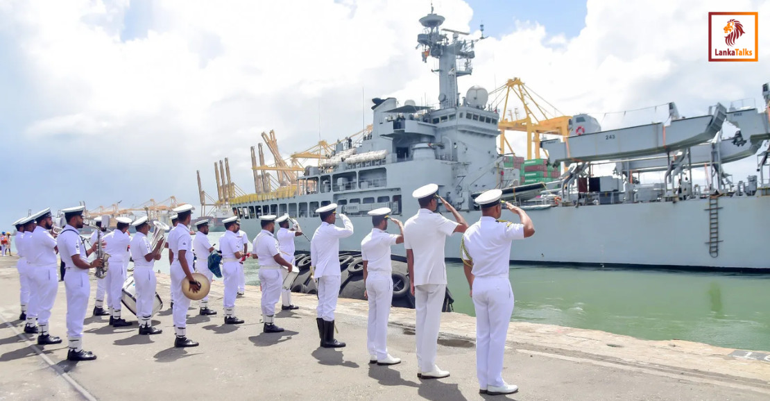 Indian navy ship Airavat leaves Sri Lanka after four-day visit