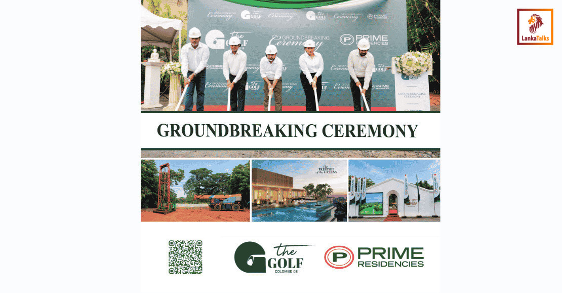 Prime Residencies Commences Construction of THE GOLF on Lake Drive, Colombo 08