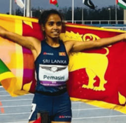 Abisheka secures bronze in 800m event