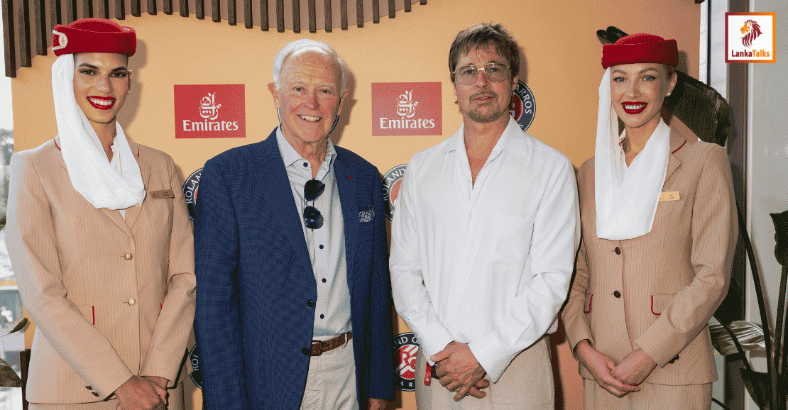 Emirates hosts Brad Pitt at Roland-Garros 2026