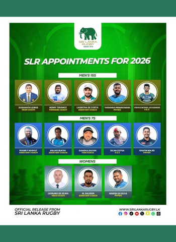 Coaches named for 15s, 7s and Women’s team: SLR banks on Lewke, Nawaz and Leonard