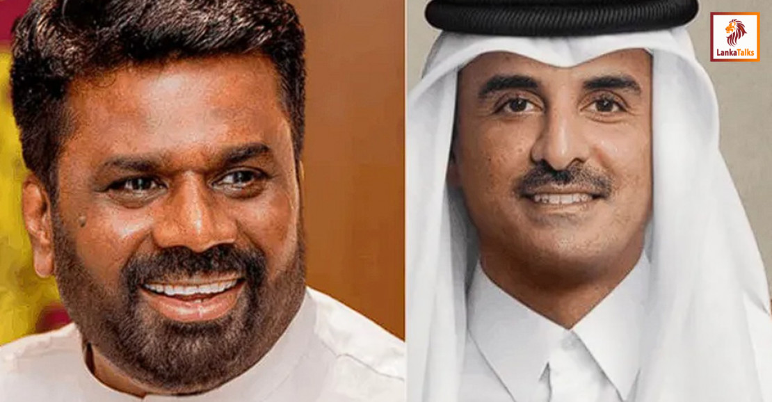 President Anura Kumara and Qatar Amir discuss regional developments and bilateral concerns