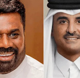 President Anura Kumara and Qatar Amir discuss regional developments and bilateral concerns