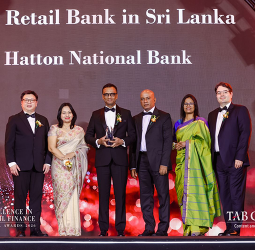 HNB named Sri Lanka’s Best Retail Bank for the 16th time at TAB Global Excellence in Retail Finance Awards