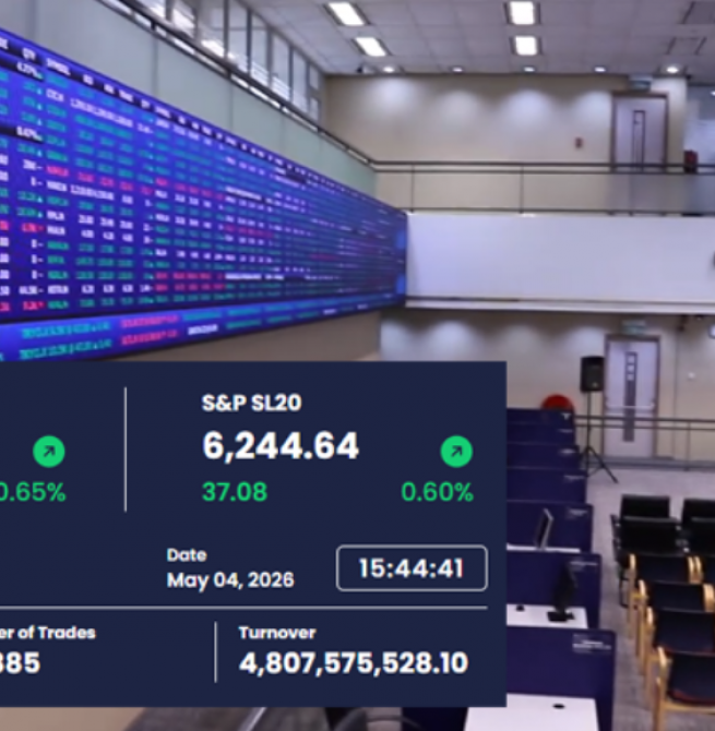 Colombo Bourse Surges as Turnover Hits Rs. 4.8 Billion