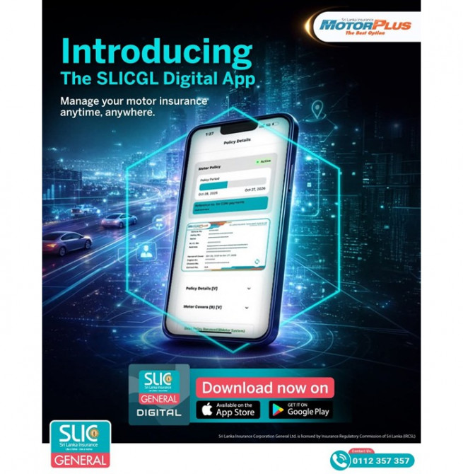Sri Lanka Insurance Corporation General introduces ‘SLICGL Digital’  for smart and seamless motor insurance
