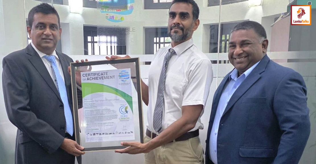 RTS Holdings’ Hidellana and Avissawella tea factories achieve Zero Carbon Manufacturing Certification