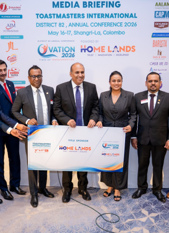 Sri Lanka's Toastmasters Movement Gears Up for Ovation 2026 powered by Home Lands