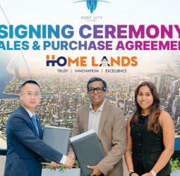 Home Lands Signs SPA with CHEC Port City to Develop Twin Tower High-rise in the Central Park District of Port City Colombo