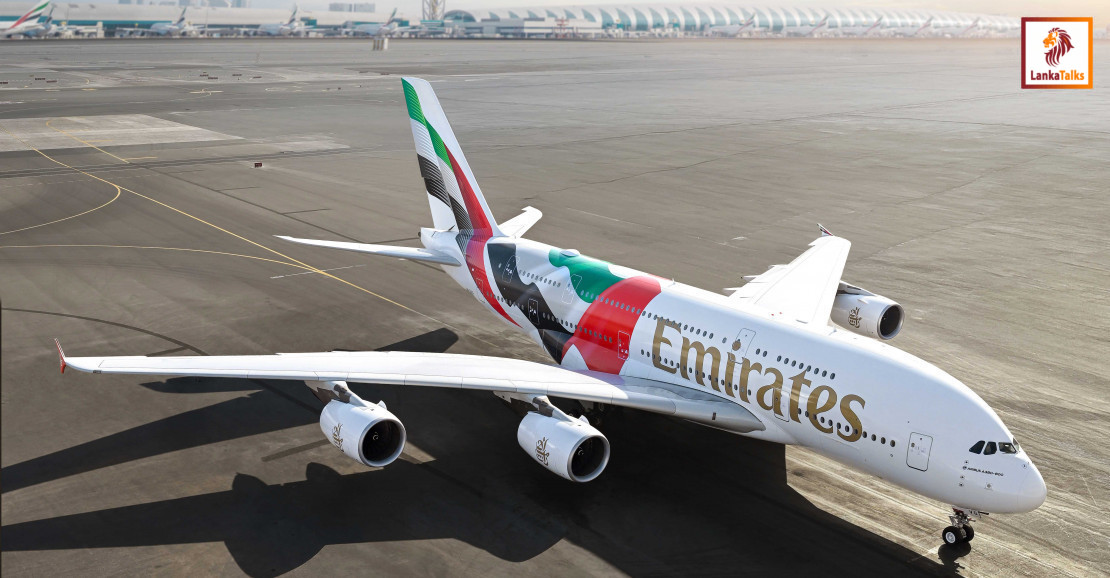 Emirates unveils a striking new UAE flag livery on its A380