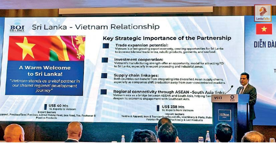 Sri Lanka tells Vietnam: Stable, reformed economy ready for capital