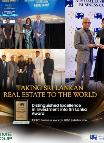 Prime Takes Sri Lankan Real Estate to the World; Recognized in Australia At The Honor Roll & Business Awards 2026 for Bringing Significant Foreign Direct Investments to Sri Lanka Through Real Estate