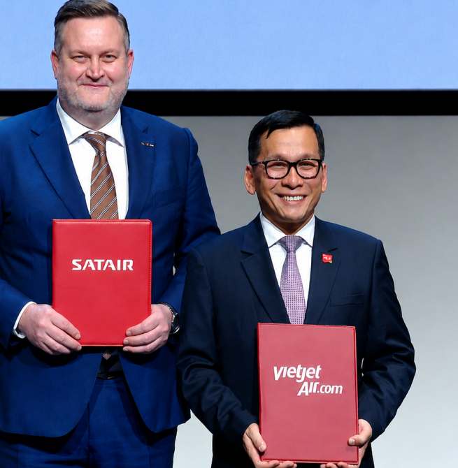 Vietjet and Satair sign strategic MoU to strengthen cooperation in aviation supply chain, supporting fleet growth and network expansion