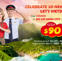 Vietjet offers USD90 flights from Colombo as Asia network expands