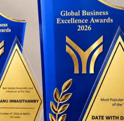 Danu Innasithamby Honoured with Two Recognitions at Global Business Excellence Awards 2026