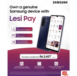 Samsung expands Lesi Pay by Dialog Finance easy payment facility to authorised outlets islandwide