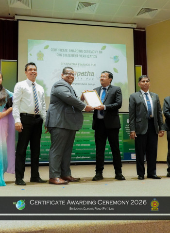 Siyapatha Finance Strengthens Climate Action Commitment with Independent GHG Verification
