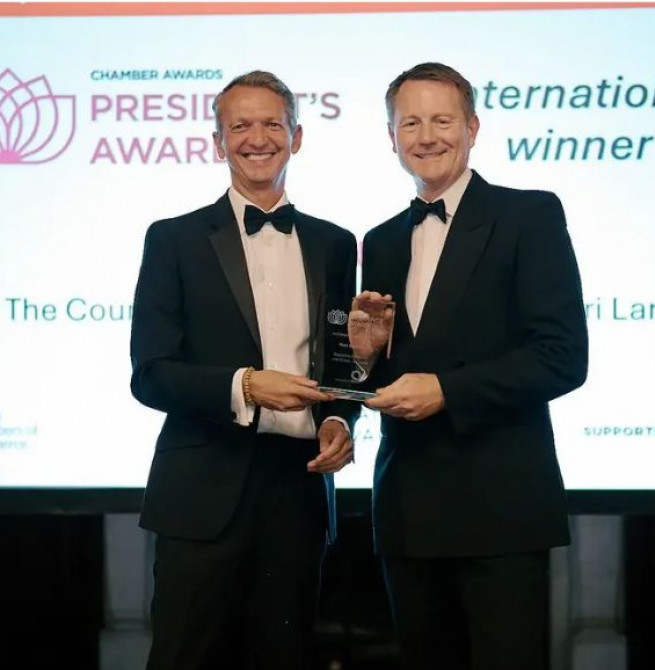 Mark Surgenor Wins Historic British Chambers of Commerce International President’s Award 2026 - A First for Sri Lanka