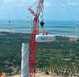 HayWind commences turbine tower erection at Mannar wind farm