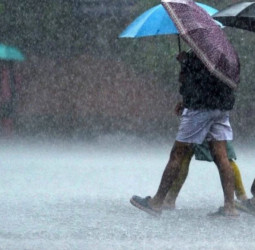 Heavy showers above 75 mm expected in several provinces today